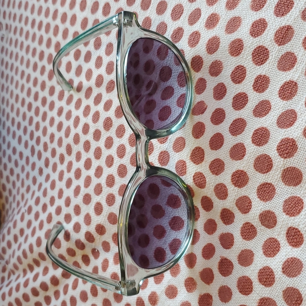 Loft round sunglasses translucent mint green/turquoise